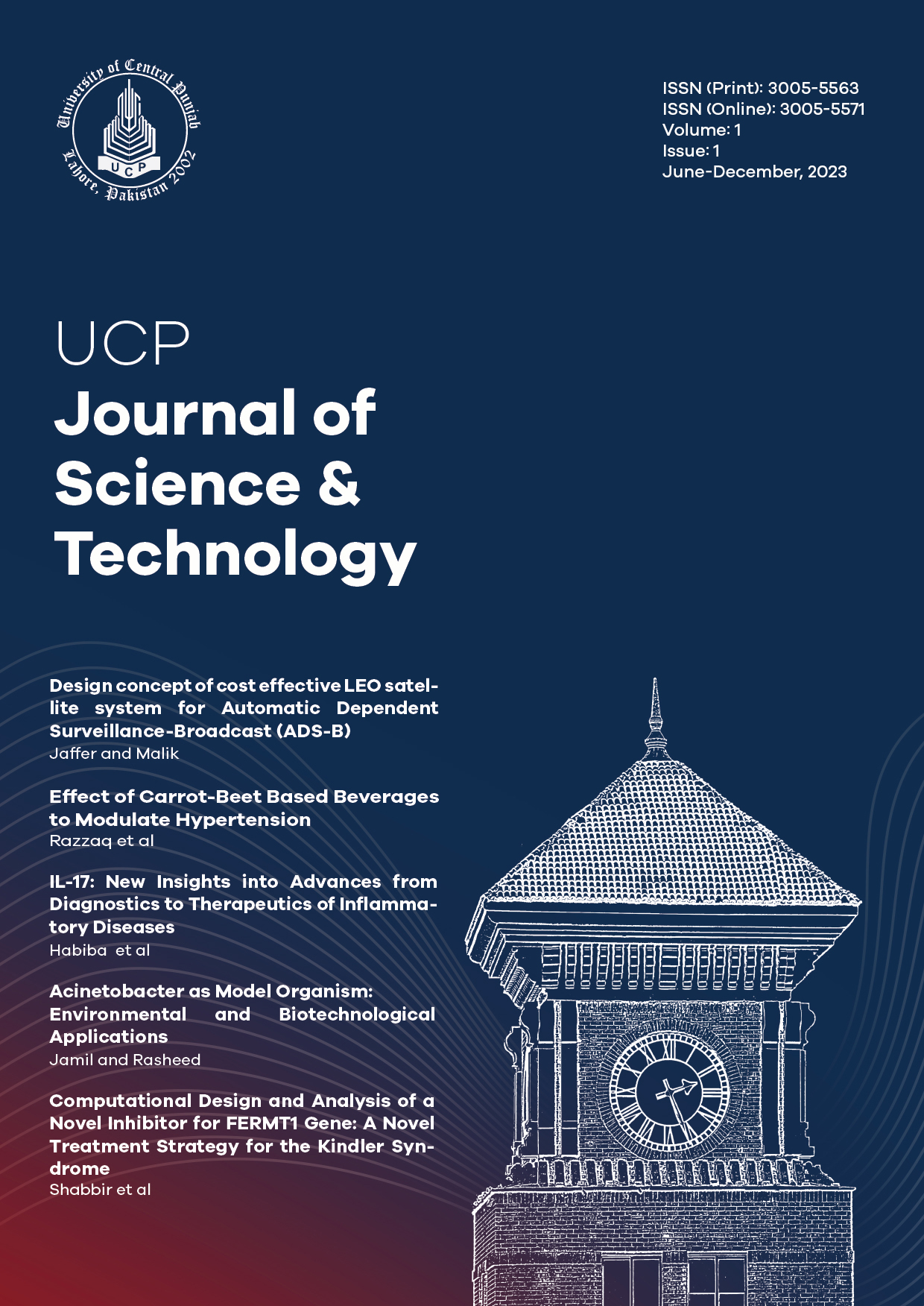 					View Vol. 1 No. 1 (2023): UCP Journal of Science and Technology
				